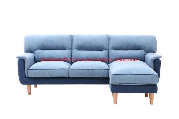 Modern L Shape Living Room Furniture Fabric Sofa for Hotel Reception