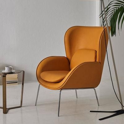 European Style U-Ring Chair, Single Sofa Chair, Leisure Fabric Armchair