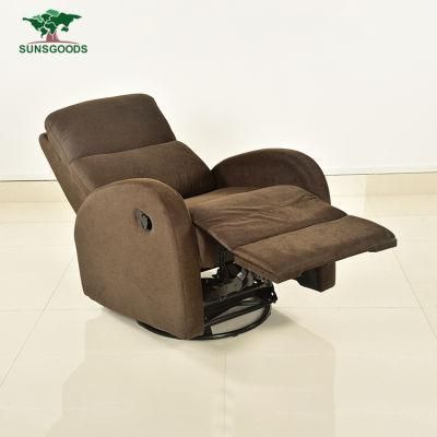 Wholesale Price Chesterfield Brown Fabric Couch Leisure Sofa Modern Furniture Recliner Sofa