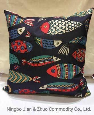 Custom Polyester Digital Printing Fish Pillow Cushion