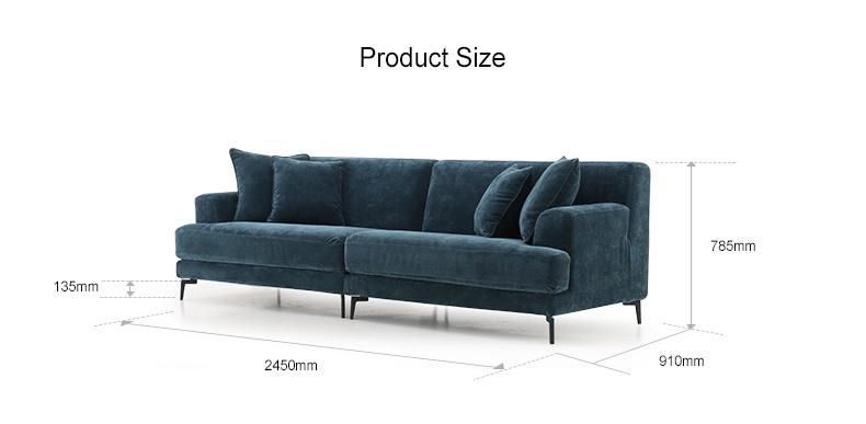 Medium Back Fabric Sectional Modern Modern Design Sofa Hot Sale