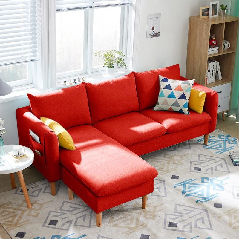 Contemporary Large Stylish Chaise Sofa Modern Furniture Home Fabric Sofa Sets