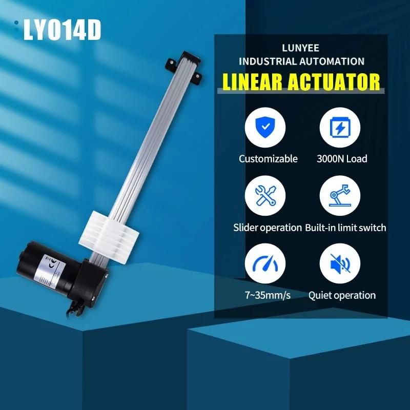 Factory Direct Sale High Quality 500mm Stroke 3000n Electric 12V 24V DC Motor Linear Actuator for Hospital Medical Bed Chair
