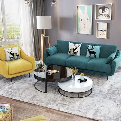 2021 Modern Latest Design Living Room Couch Leather Fabric Sofa