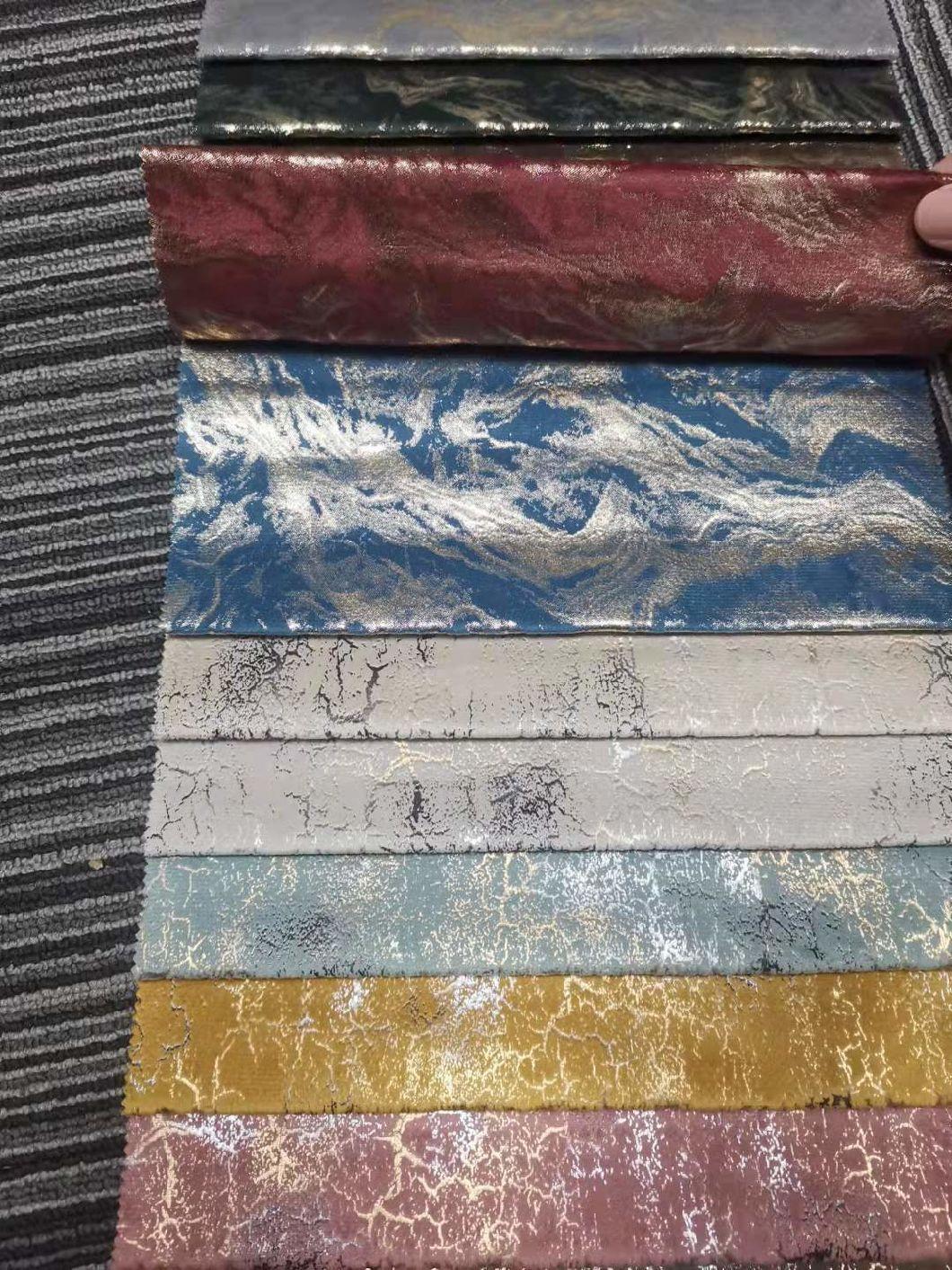 for Sofas or Curtains Dutch Velvet Bronzing Process Composite Fabric