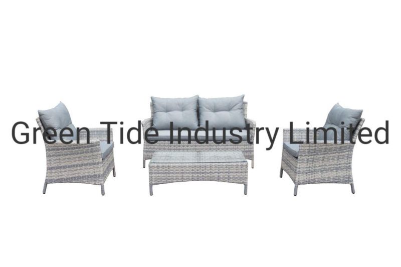European Style Outdoor Garden Furniture Rattan Sofa Set