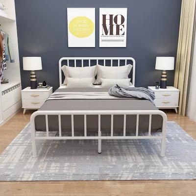 Nodric Modern Home Bedroom Furniture Sofa Bed Metal King Queen Size Adult Child Single Double Steel Bed for Hotel