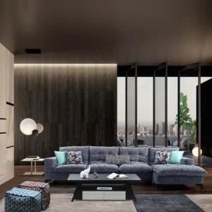 Cozy Design L Shape Fabric Sofa for Living Room Furniture