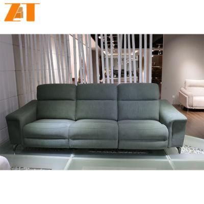 Foshan Functional Leather Fabric Model Living Room Furniture Headrest Adjustment Couch Latest Multifunct Home Sofa