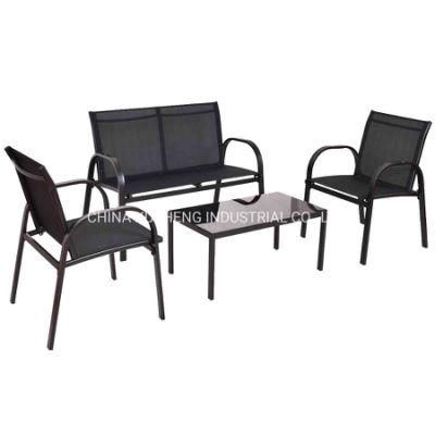 Leisure Textilene Furniture Outdoor Rattan Garden Furniture Rattan Sofa Set