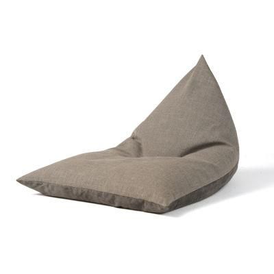 Wholesale Triangle Shape Bean Bag Chair Customized Design Bean Bag Filler Kids Bean Bag Cover Sofa Bed