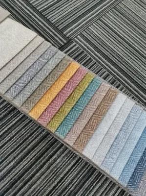 Print Design Imitation Hemp Velvet Sofa Fabric