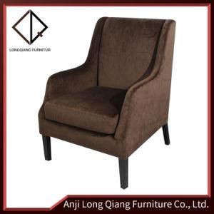 Modern Living Room Furniture Recliner Chairs Brown Flannelette Sofa Chair with Cushions