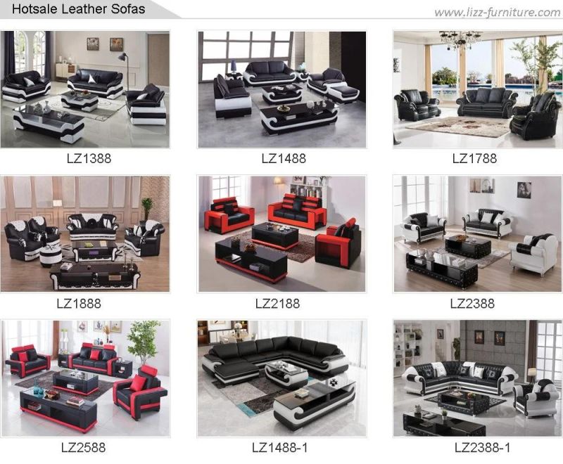 High Quality Living Room Office Furniture Modular Sofa Set with Genuine Leather