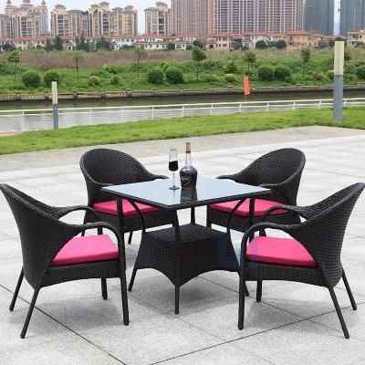 Outdoor Rattan Sofa Chair Balcony Living Room Rattan Table Chair