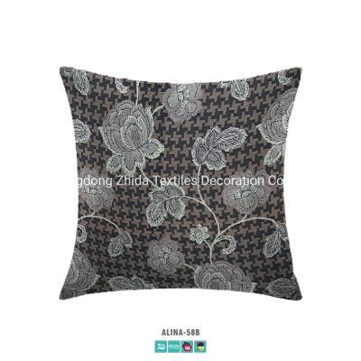 Home Bedding Cotton Linen Jacquard Upholstery Sofa Pillow