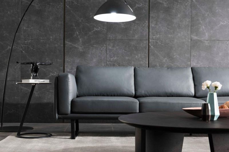 Modern Home Furniture Italy Furniture Leather Sofa Corner Sofa for Villa GS9037