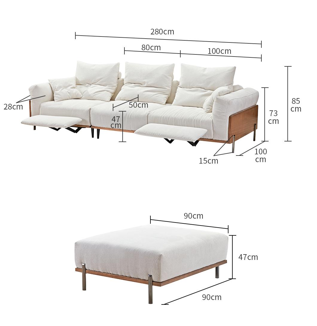 Tomo Leisure Wooden Sectional Living Room Home Dubai Furniture Fabric Sofa