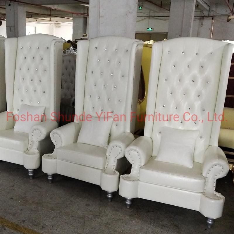 Hotel Lobby Furniture Solid Wood High Back Chair in Optional Furnitures Color