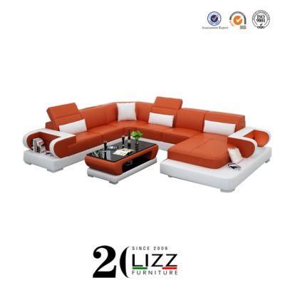 Professional LED Light Home Furniture New Design Living Room Sectional Sofa
