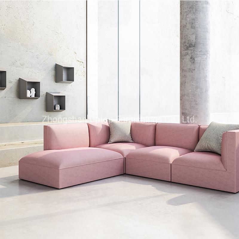 Comfortable Modern Leisure Sofa Living Room Fabric Sofa for Sales (SP-KS115)