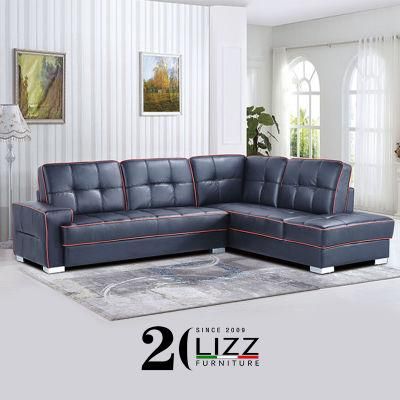 Modular Living Room Leisure Corner Leather Sofa Set
