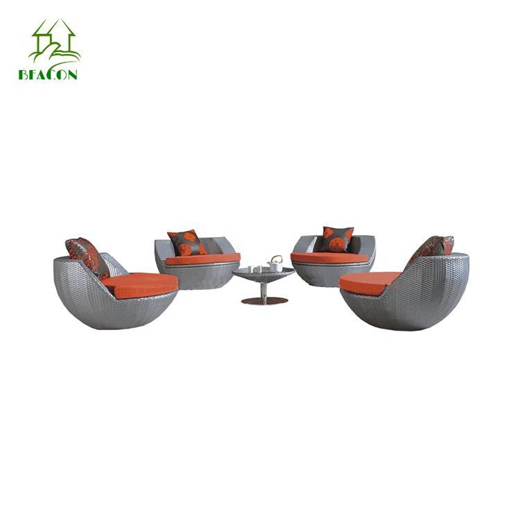 Outdoor Leisure Patio Garden Wicker Rattan Furniture for Home Sofa Set