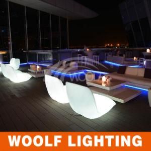 Outdoor Rechargeable LED Color Changing Coffee Sofa