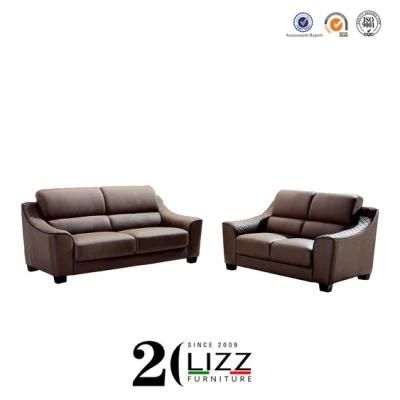 Modular Modern Home Living Room Furniture Genuine Leather Sectional Sofa