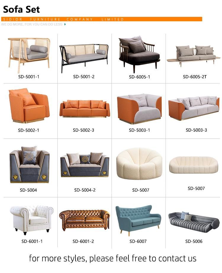 Hot Sales Furniture Velvet Sofa Fabric Sofa Set and Lounge Set for Living Room