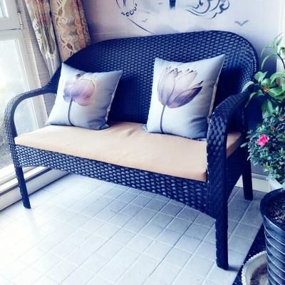 Outdoor Rattan Sofa Three Balcony Leisure Room Rattan Table and Chair