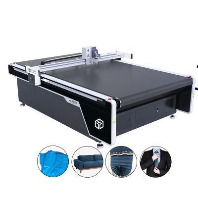 1625 Felt Roller Blinds Sofa Cover/Seat Covers Fabric Carpet Automatic Oscillating Knife Cutting Machine