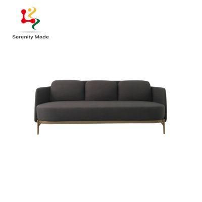 Fashionbale High-Quality Hotel Furniture Metal Legs Fabric Couch Lounge Sofa