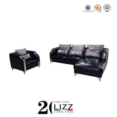 European Popular Home Furniture Lounge Classic Pure Leather Sofa