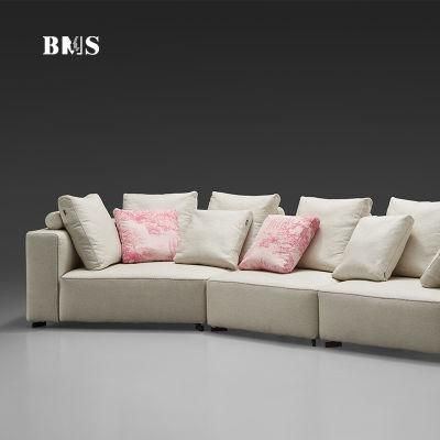 Modern Hotel Home Luxury Metal Living Room Sectional Fabric Sofas