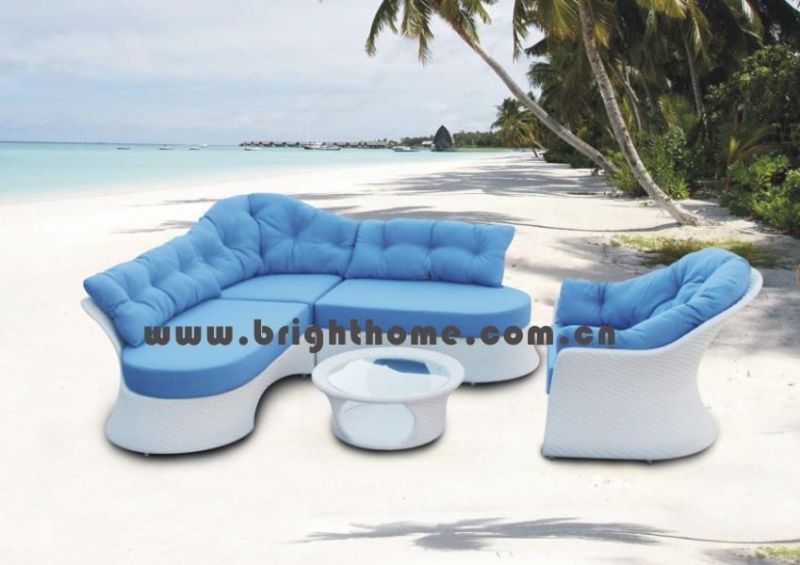 Resin Wicker Patio Balcony Leisure Sofa Set Outdoor Furniture / Wiker Furniture Sofa (BP-832)