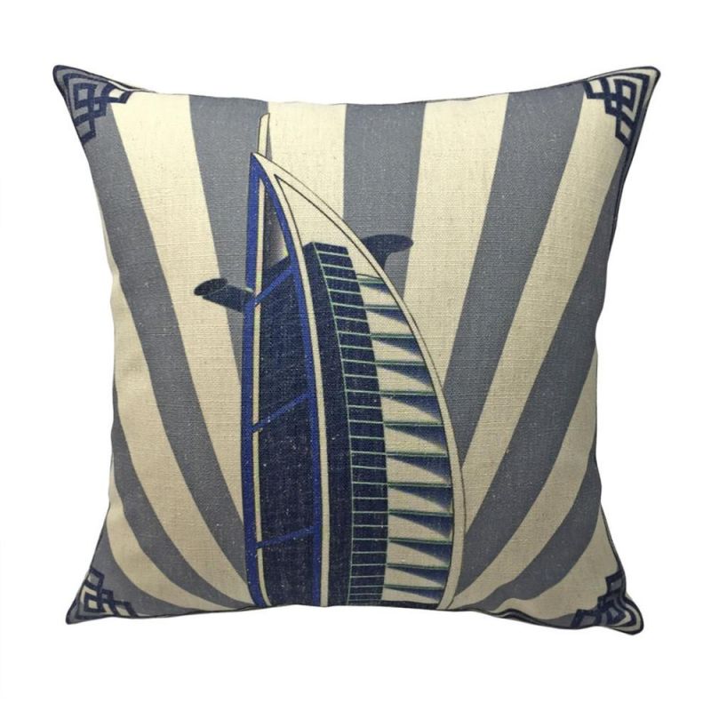 Hot Selling Polyester Cushion Cover Office Sofa Digital Printed Cushion Cover Pillow Cover