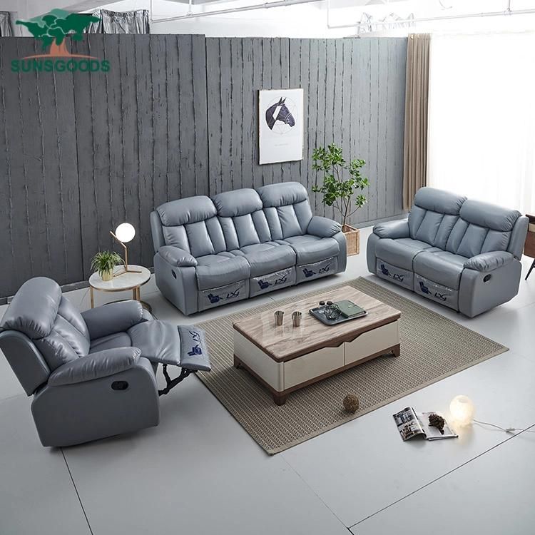 Wholesale Italian Modern Sectional Living Room Furniture Leather Pure Sofa