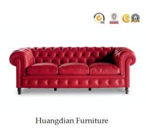Leather Classic Chesterfield Sofa Manufacturer China (HD963)