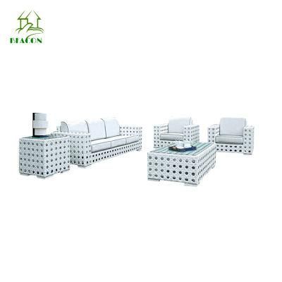 Arden Outdoor Home Patio Aluminum Weaving UV Resistance PE Rattan Wicker Hotel Resort Furniture Sofa Set