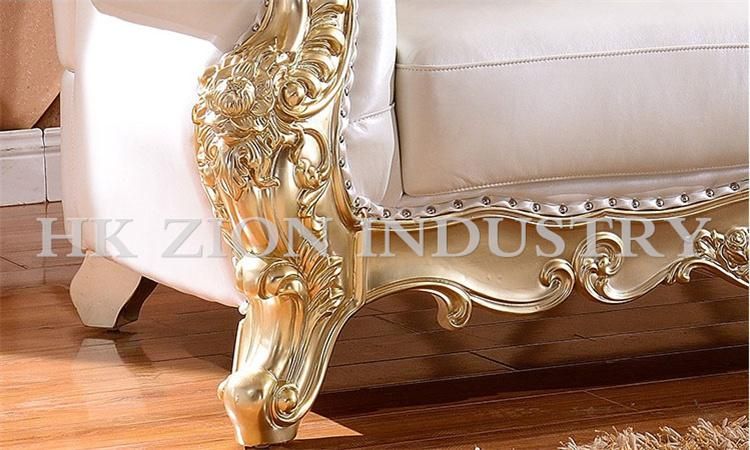 Commercial Royal Sofa Set Antique Sectional European Style Modern Living Room Home Hotel Setting Room Chesterfield Genuine Leather Sofa