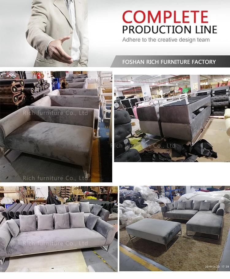 Moveable White Fabric Couch Modern Living Room Loveseat Sofa