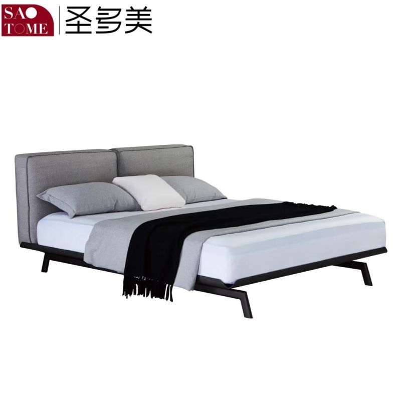 Modern Leather Home Bedroom Hotel Furniture Sofa 150m Double King Bed