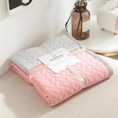 Natural Material Fluffy Warm Soft Anti Static Knit Baby Blanket Cotton