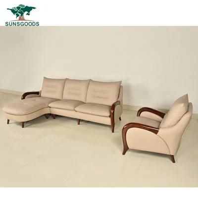 Modern Design Living Room Leisure Couch Home Wooden Frame Sofa Furniture