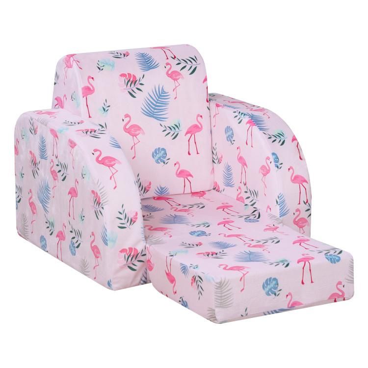 2021 Top Selling Fashion 2 in 1 Folding Kids Sofa