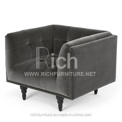 Hot Sale Hotel Lobby Furniture Fabric Sofa (1seater)