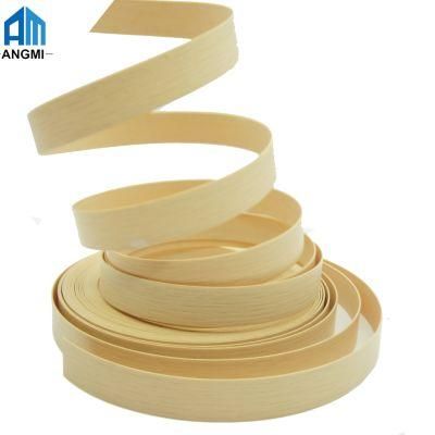 High Grade Woodgrain Plastic PVC Edge Banding Tape for Furniture Accessories Decoration