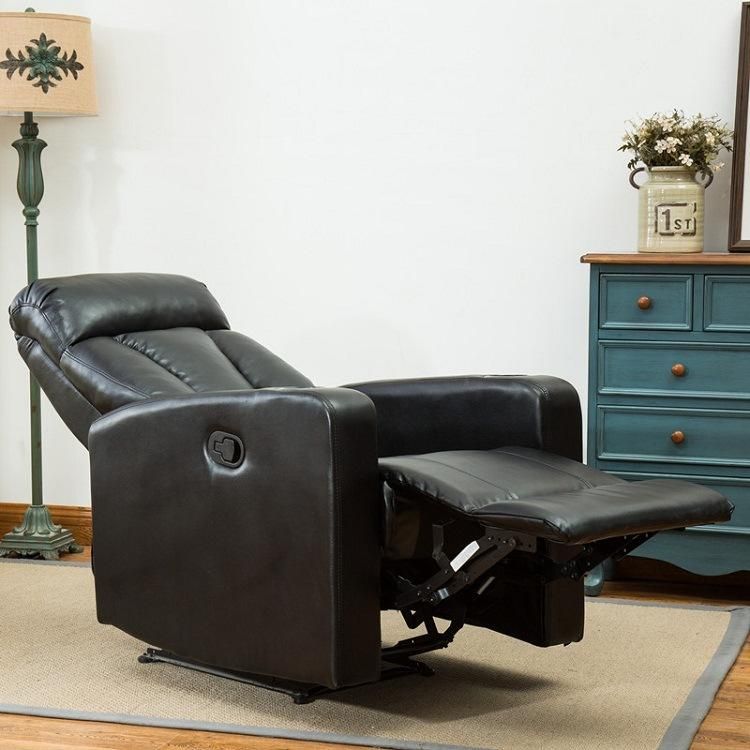 Living Room Furniture Modern Design Leather Functional Manual Recliner Sofa