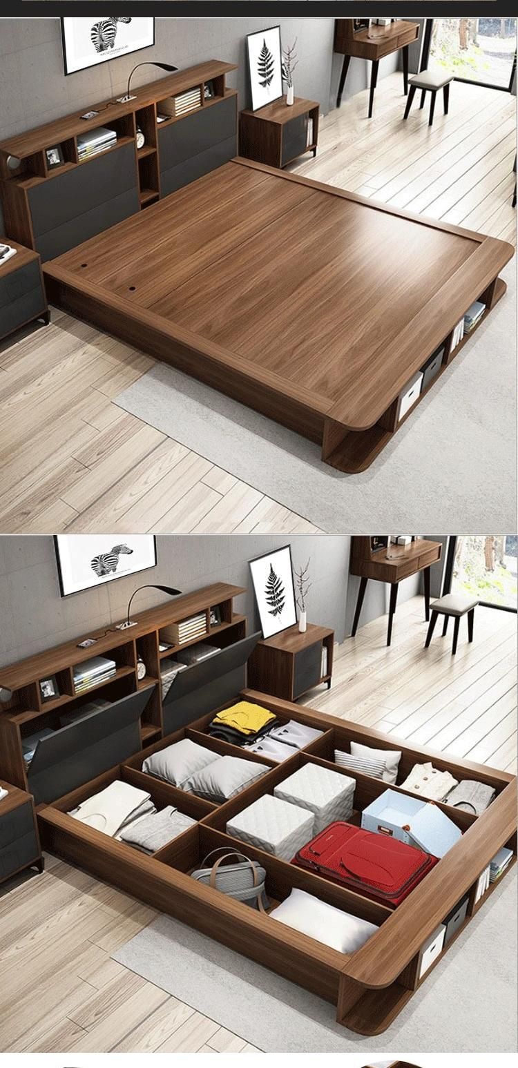Living Room Furniture Hot Sale Non-Adjustable Modern Bed